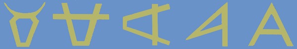 Évolution du symbole du Taureau vers la lettre A
